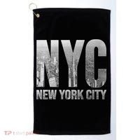 Funny Nyc Skylines New York City That Never Sleeps Gift Golf Towel thumb 0