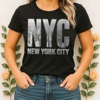 Funny Nyc Skylines New York City That Never Sleeps Gift Women's T-Shirt thumb 2