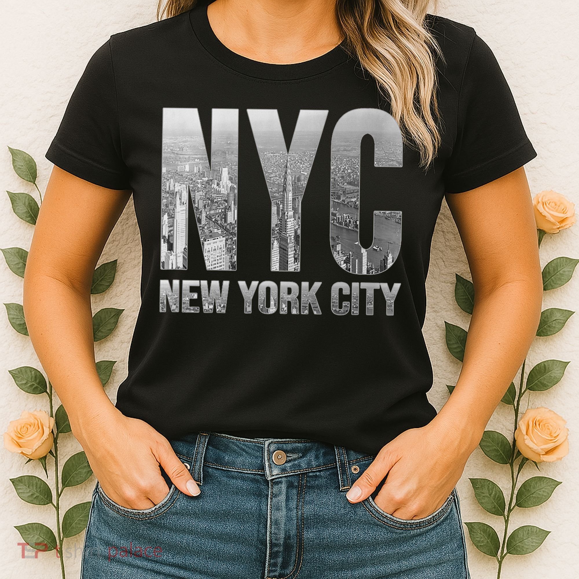Funny Nyc Skylines New York City That Never Sleeps Gift Women's T-Shirt