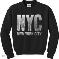 Funny Nyc Skylines New York City That Never Sleeps Gift Kids Sweatshirt thumb 0