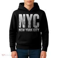 Funny Nyc Skylines New York City That Never Sleeps Gift Kids Hoodie thumb 4