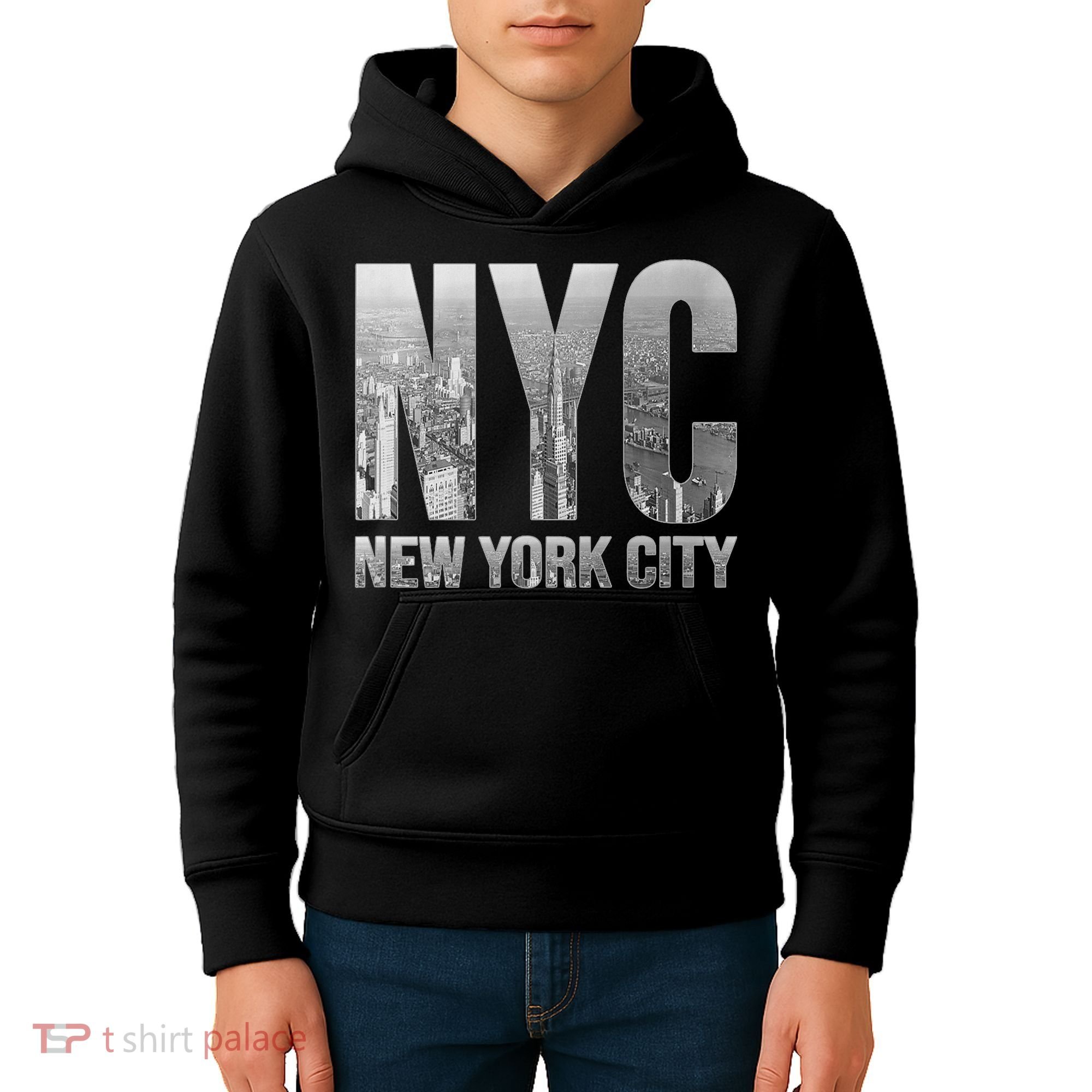 Funny Nyc Skylines New York City That Never Sleeps Gift Kids Hoodie