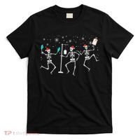 Funny Nurse Skeleton Christmas healthcare Crew Santa T-Shirt thumb 0