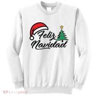 Feliz Navidad Spanish Christmas Santa Hat Merry Christmas Sweatshirt thumb 0