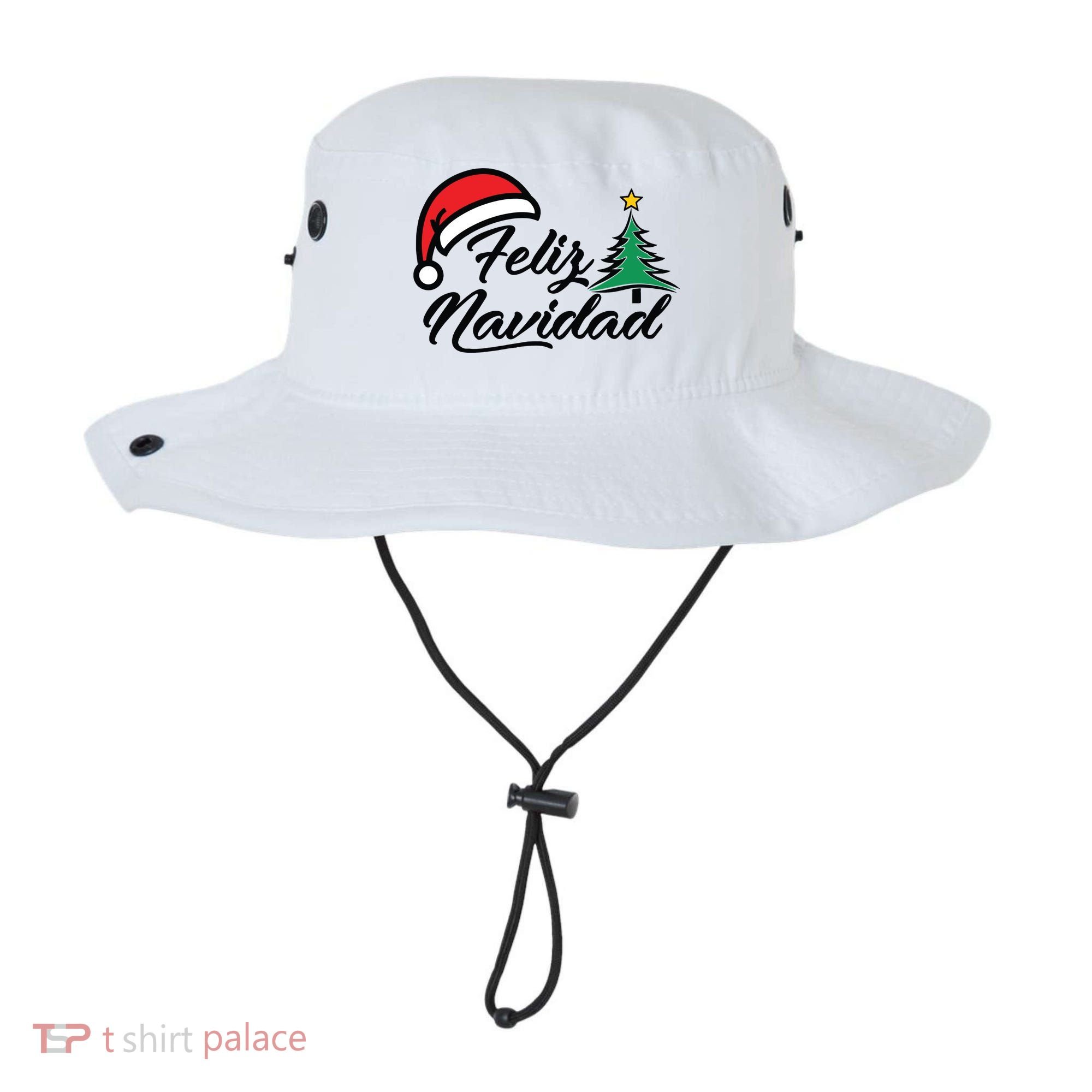 Feliz Navidad Spanish Christmas Santa Hat Merry Christmas Bucket Hat