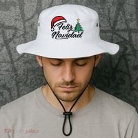 Feliz Navidad Spanish Christmas Santa Hat Merry Christmas Bucket Hat thumb 2