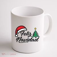 Feliz Navidad Spanish Christmas Santa Hat Merry Christmas Coffee Mug thumb 1