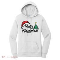 Feliz Navidad Spanish Christmas Santa Hat Merry Christmas Women's Hoodie thumb 0