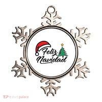 Feliz Navidad Spanish Christmas Santa Hat Merry Christmas Ornament thumb 0