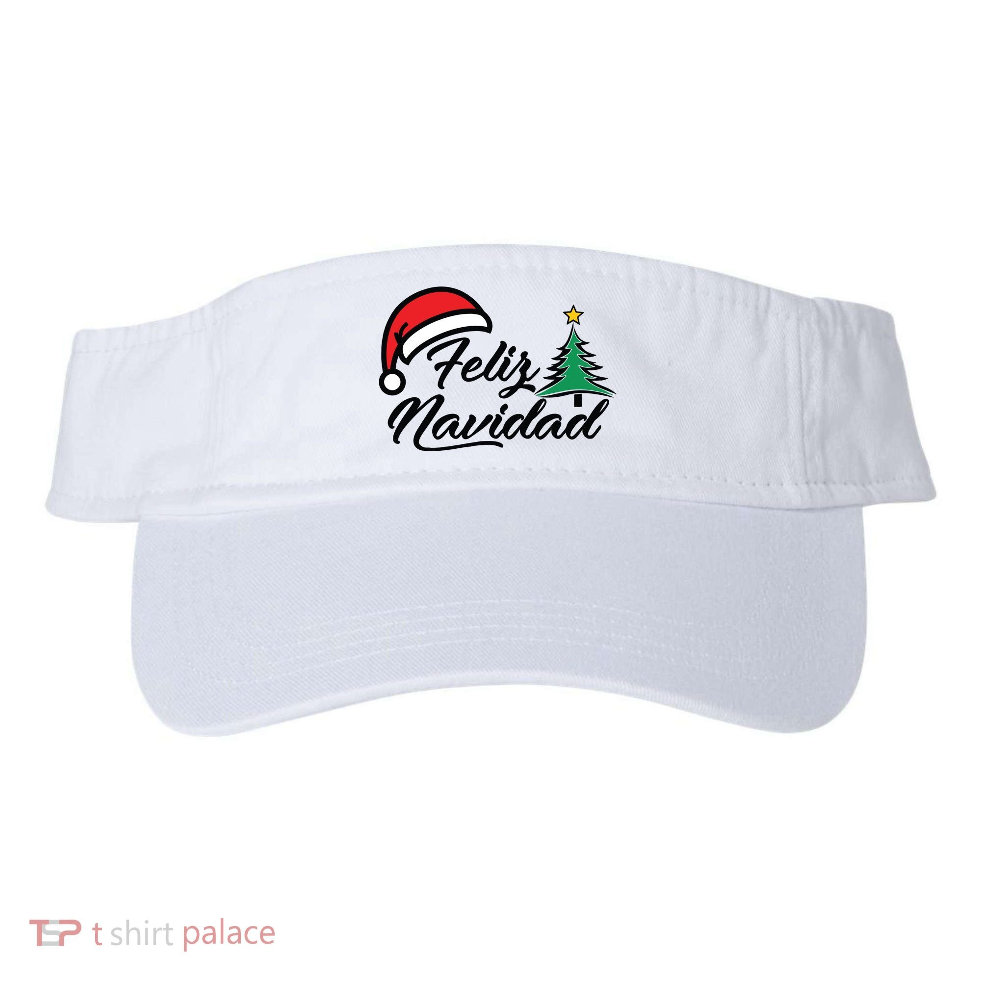 Feliz Navidad Spanish Christmas Santa Hat Merry Christmas Visor