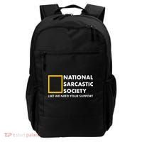 Funny National Sarcastic Society Backpack thumb 0