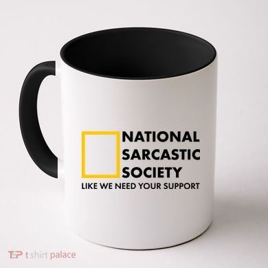 Funny National Sarcastic Society Coffee Mug