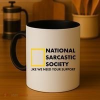 Funny National Sarcastic Society Coffee Mug thumb 4