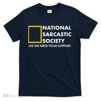 Funny National Sarcastic Society T-Shirt thumb 0