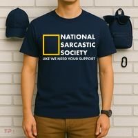 Funny National Sarcastic Society T-Shirt thumb 6