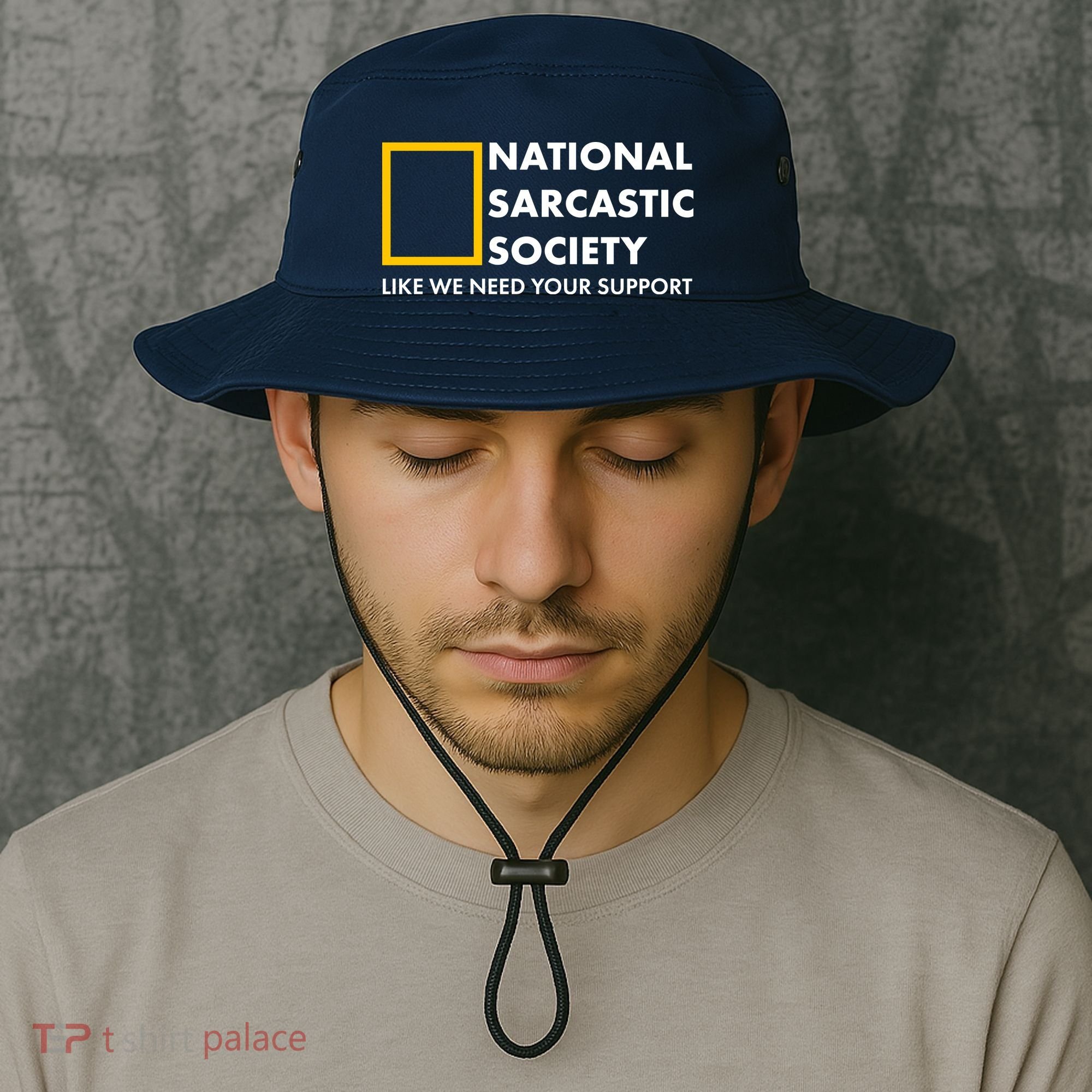 Funny National Sarcastic Society Bucket Hat