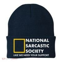 Funny National Sarcastic Society Beanie thumb 0