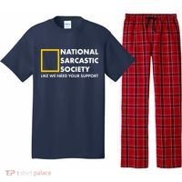 Funny National Sarcastic Society Pajama Set thumb 0