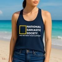 Funny National Sarcastic Society Women's Tank Top thumb 2