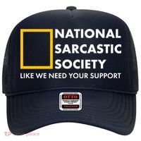 Funny National Sarcastic Society Hat thumb 0