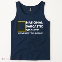 Funny National Sarcastic Society Tank Top thumb 2