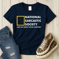Funny National Sarcastic Society Women's T-Shirt thumb 3