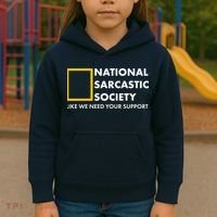 Funny National Sarcastic Society Kids Hoodie thumb 3