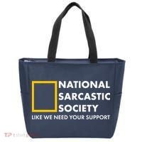 Funny National Sarcastic Society Tote Bag thumb 0