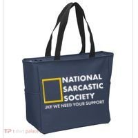 Funny National Sarcastic Society Tote Bag thumb 2