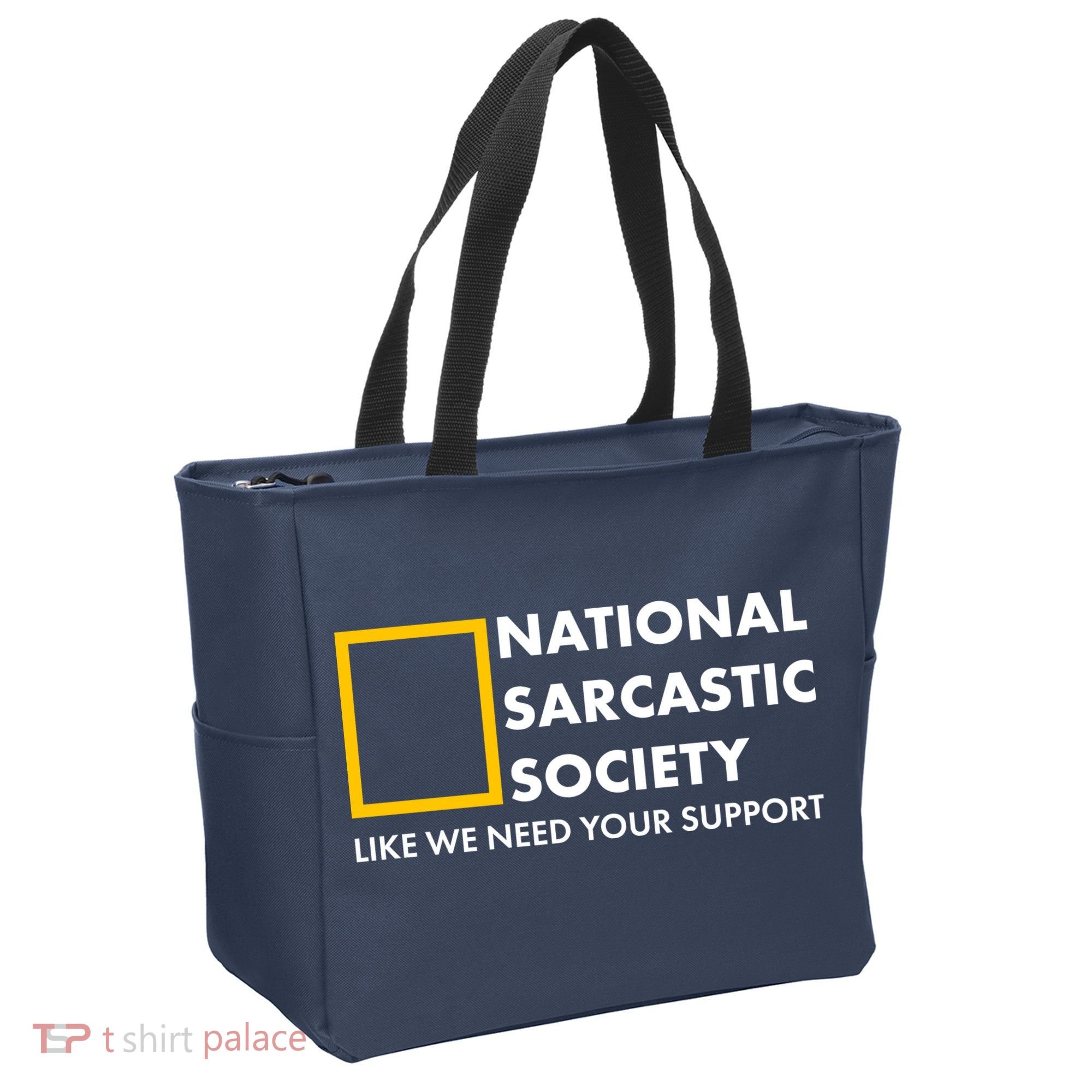 Funny National Sarcastic Society Tote Bag