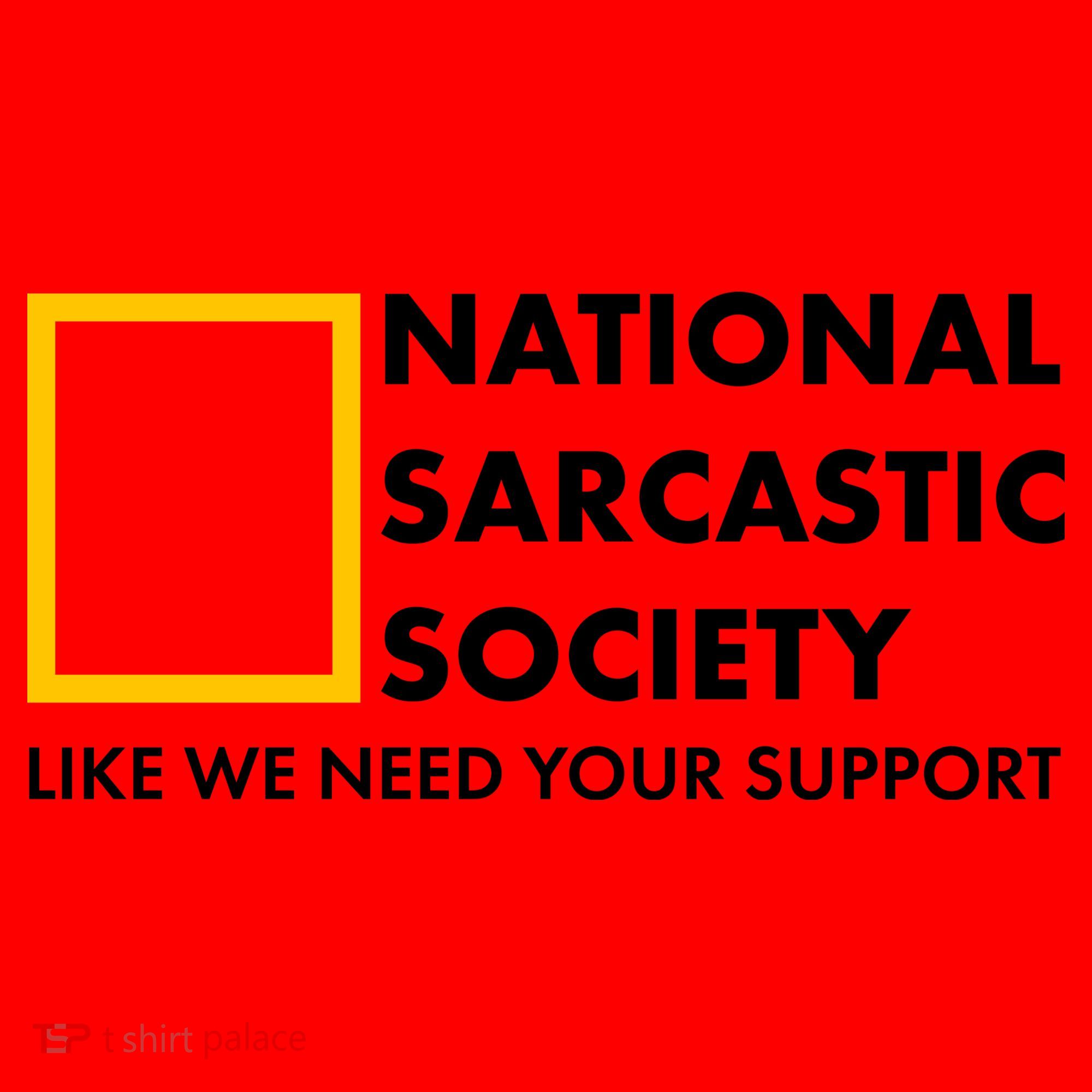 Funny National Sarcastic Society Santa Hat