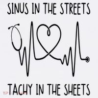 Funny Nurse Sinus In The Streets Tachy Sheets RN Medical Women's Tank Top thumb 5