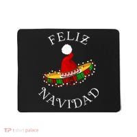 Feliz Navidad' Santa Hat Sombrero Funny Christmas in Mexico Mousepad thumb 0
