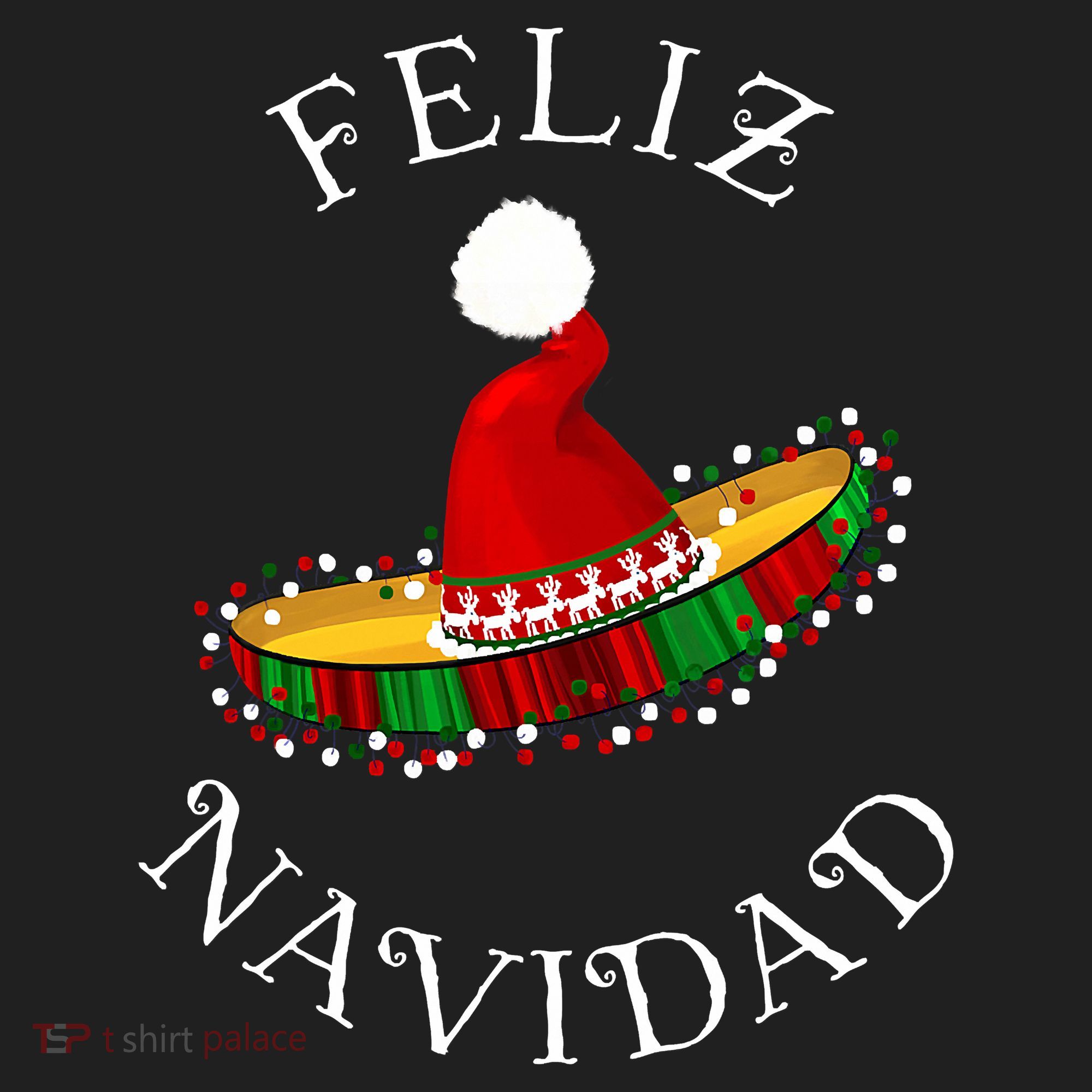 Feliz Navidad' Santa Hat Sombrero Funny Christmas in Mexico Hat