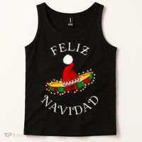 Feliz Navidad' Santa Hat Sombrero Funny Christmas in Mexico Tank Top thumb 2