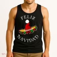 Feliz Navidad' Santa Hat Sombrero Funny Christmas in Mexico Tank Top thumb 3