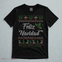 Feliz Navidad Spanish Merry Christmas T-Shirt thumb 5