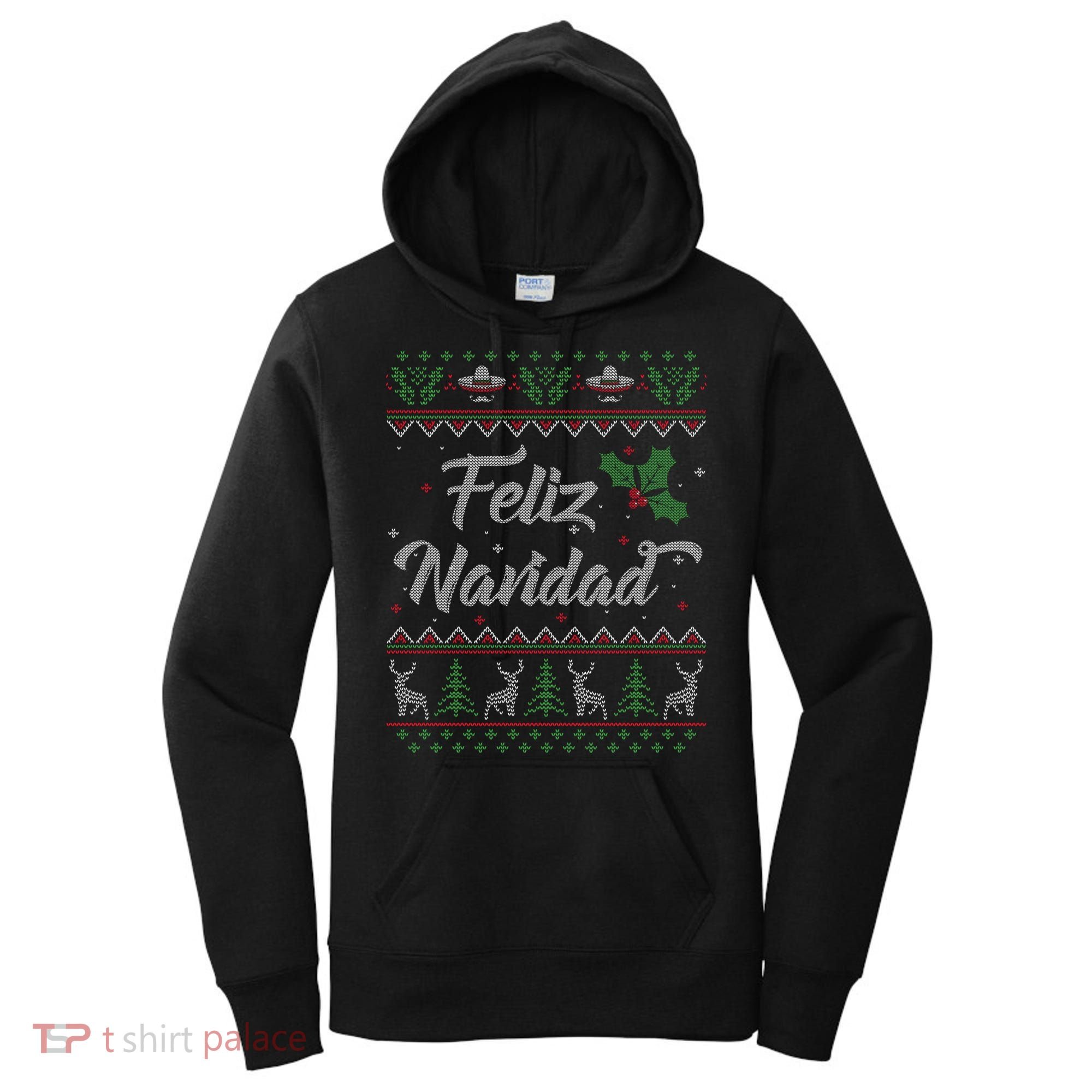 Feliz Navidad Spanish Merry Christmas Women's Hoodie