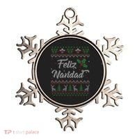 Feliz Navidad Spanish Merry Christmas Ornament thumb 0