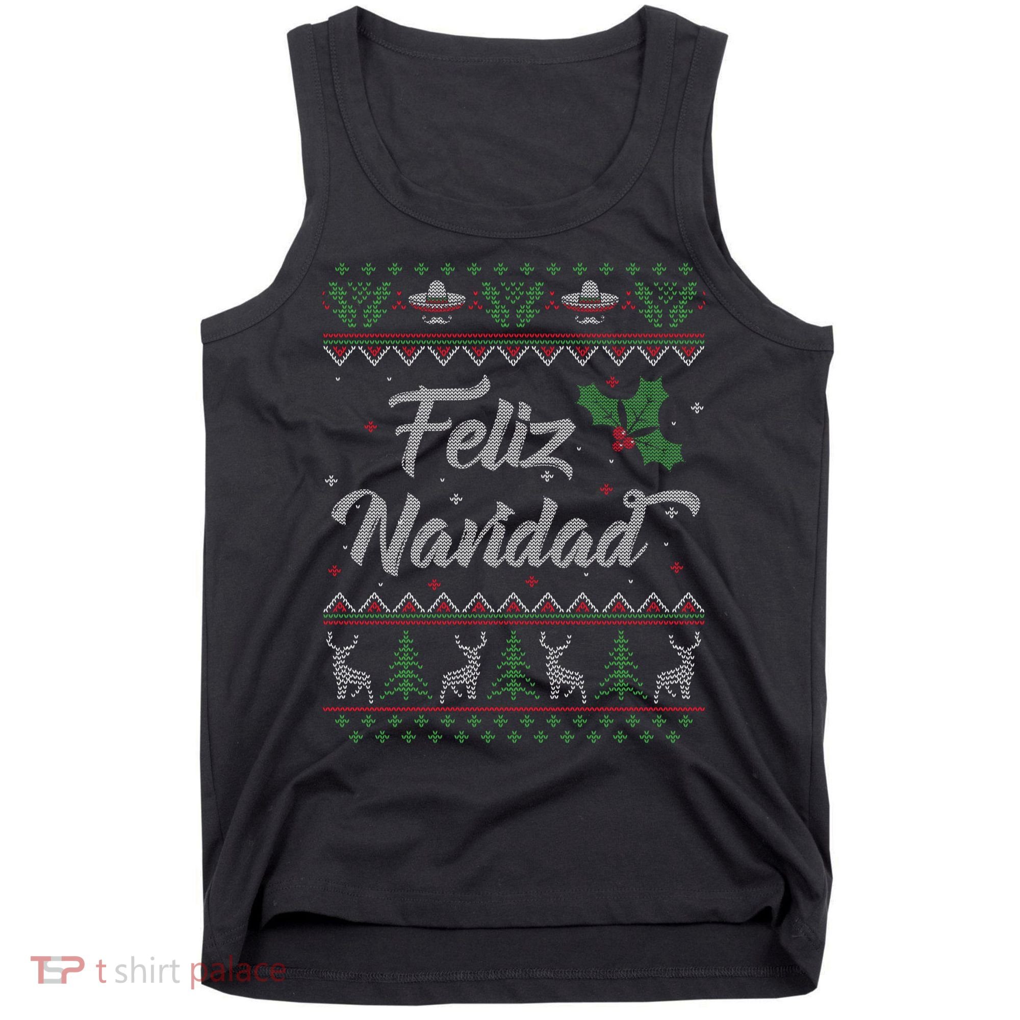 Feliz Navidad Spanish Merry Christmas Tank Top