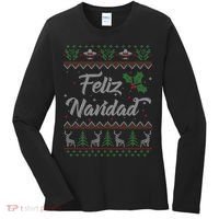 Feliz Navidad Spanish Merry Christmas Women's Long Sleeve Shirt thumb 0