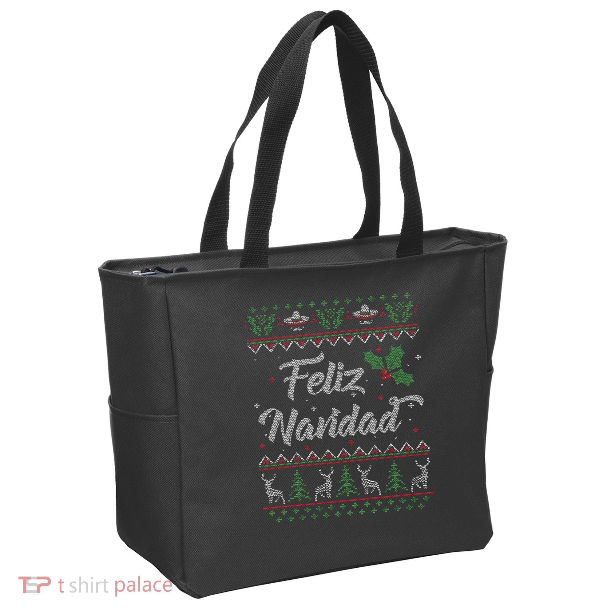 Feliz Navidad Spanish Merry Christmas Tote Bag