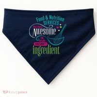 Food & Nutrition Services Being Awesome Lunch Lady USA-Made Doggie Bandana thumb 0