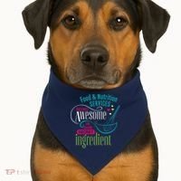 Food & Nutrition Services Being Awesome Lunch Lady USA-Made Doggie Bandana thumb 1