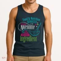 Food & Nutrition Services Being Awesome Lunch Lady Tank Top thumb 3
