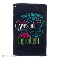 Food & Nutrition Services Being Awesome Lunch Lady Golf Towel thumb 0