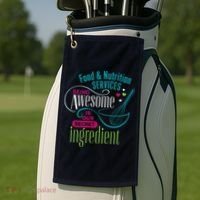 Food & Nutrition Services Being Awesome Lunch Lady Golf Towel thumb 2