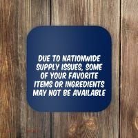 Funny Nationwide Supplies Issues Coaster thumb 0