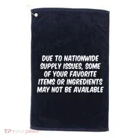 Funny Nationwide Supplies Issues Golf Towel thumb 0