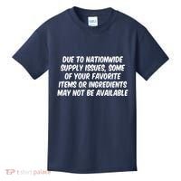Funny Nationwide Supplies Issues Kids T-Shirt thumb 0